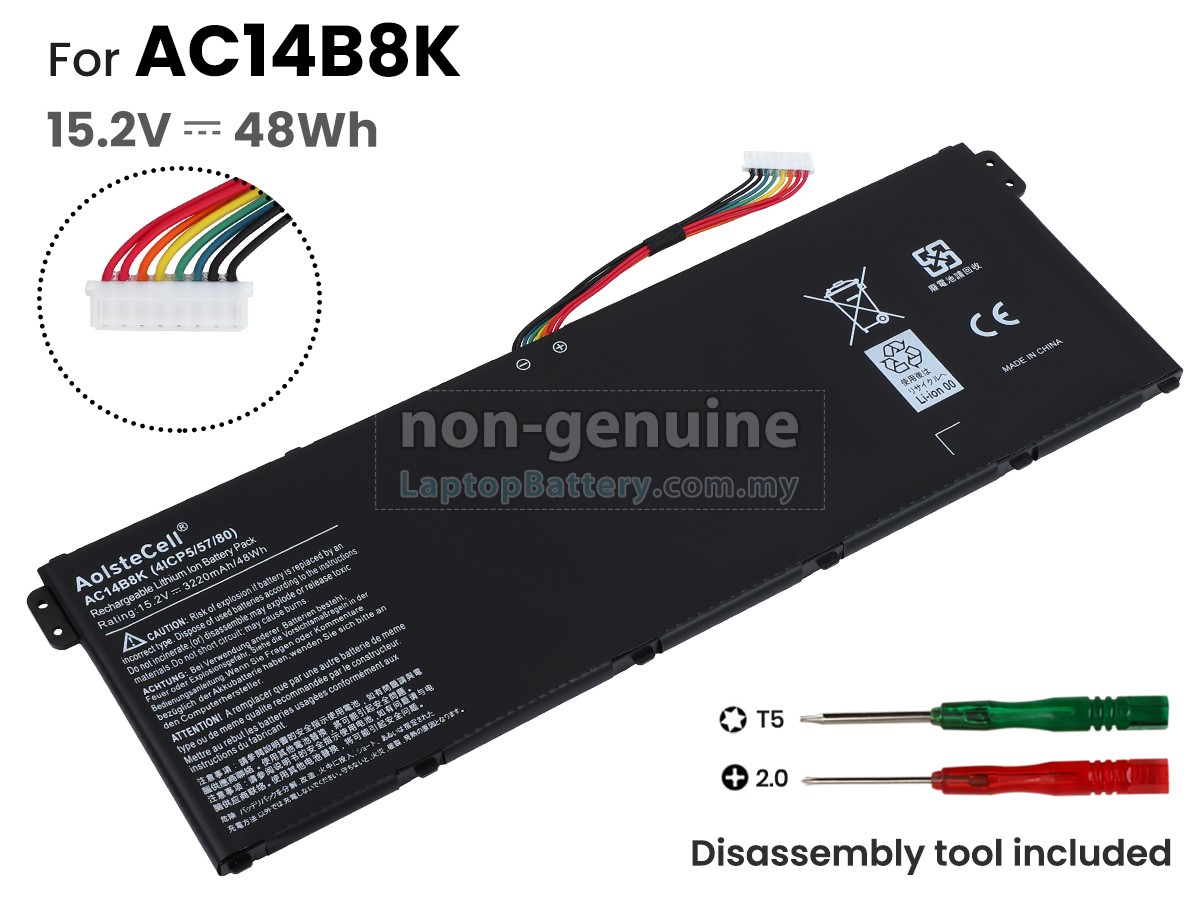 Acer Aspire ES1-711-P08G replacement battery
