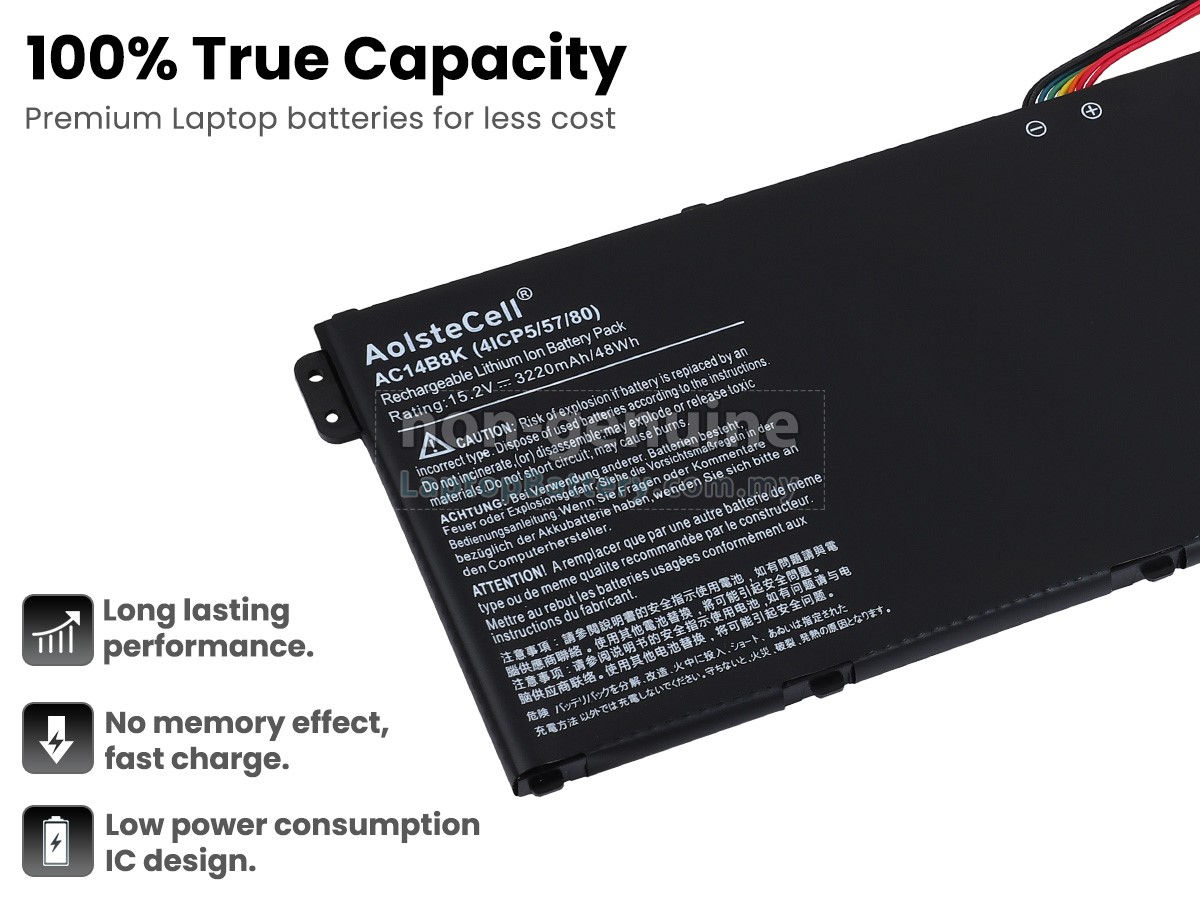 Acer TravelMate P2510-MG replacement battery