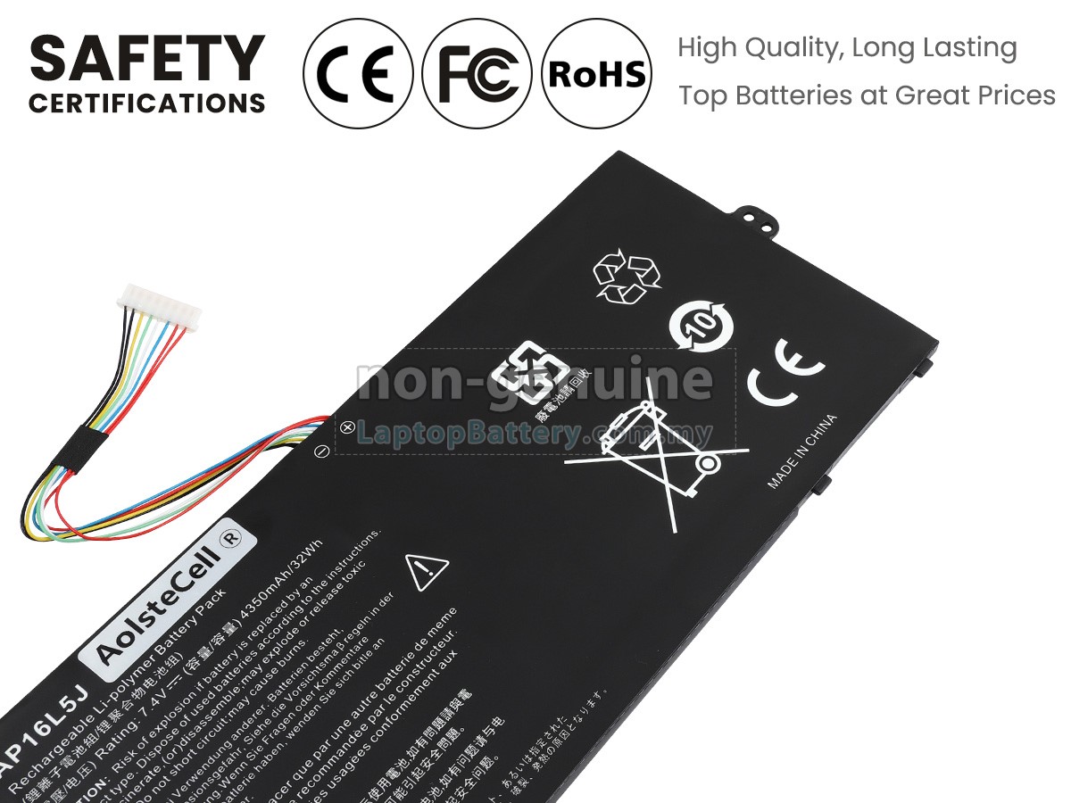 Acer SWIFT 5 SF514-52T-59ZU replacement battery