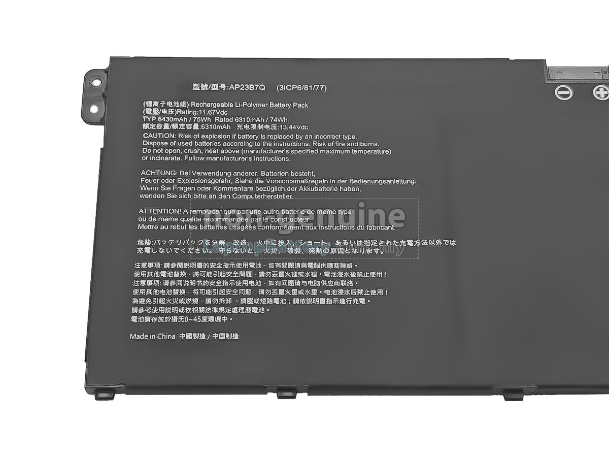 Acer SWIFT 14 AI SF14-61T-R19S replacement battery
