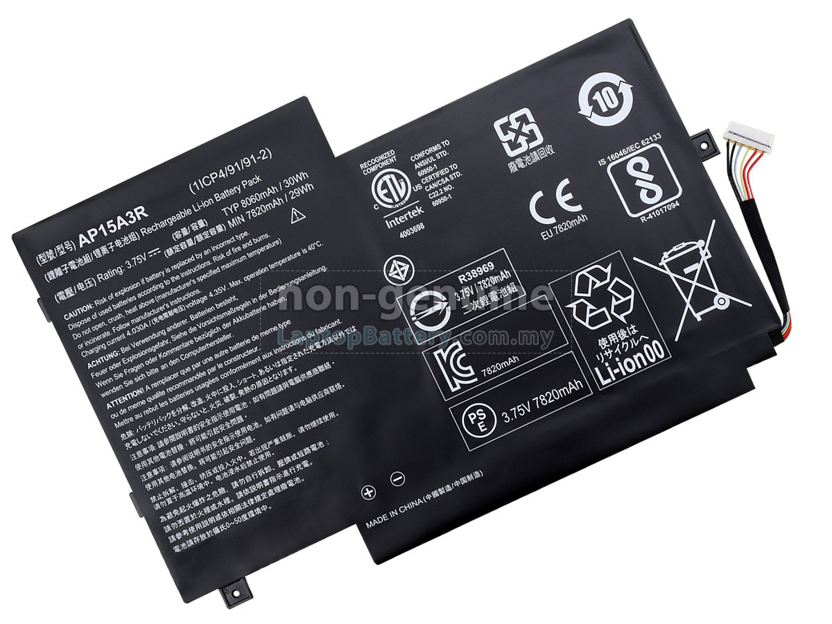 Acer SWITCH 10 E SW3-016-10BQ replacement battery