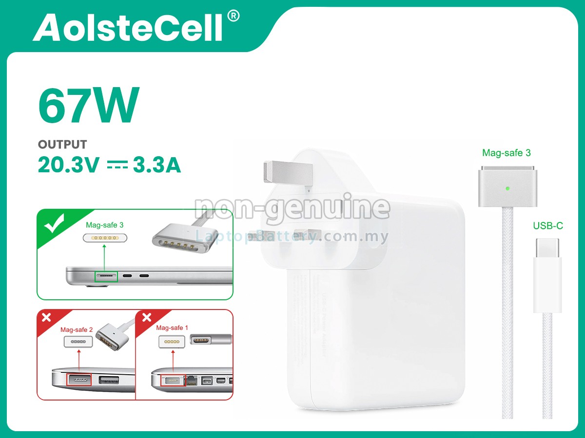 Apple A2442 EMC 3650 replacement adapter