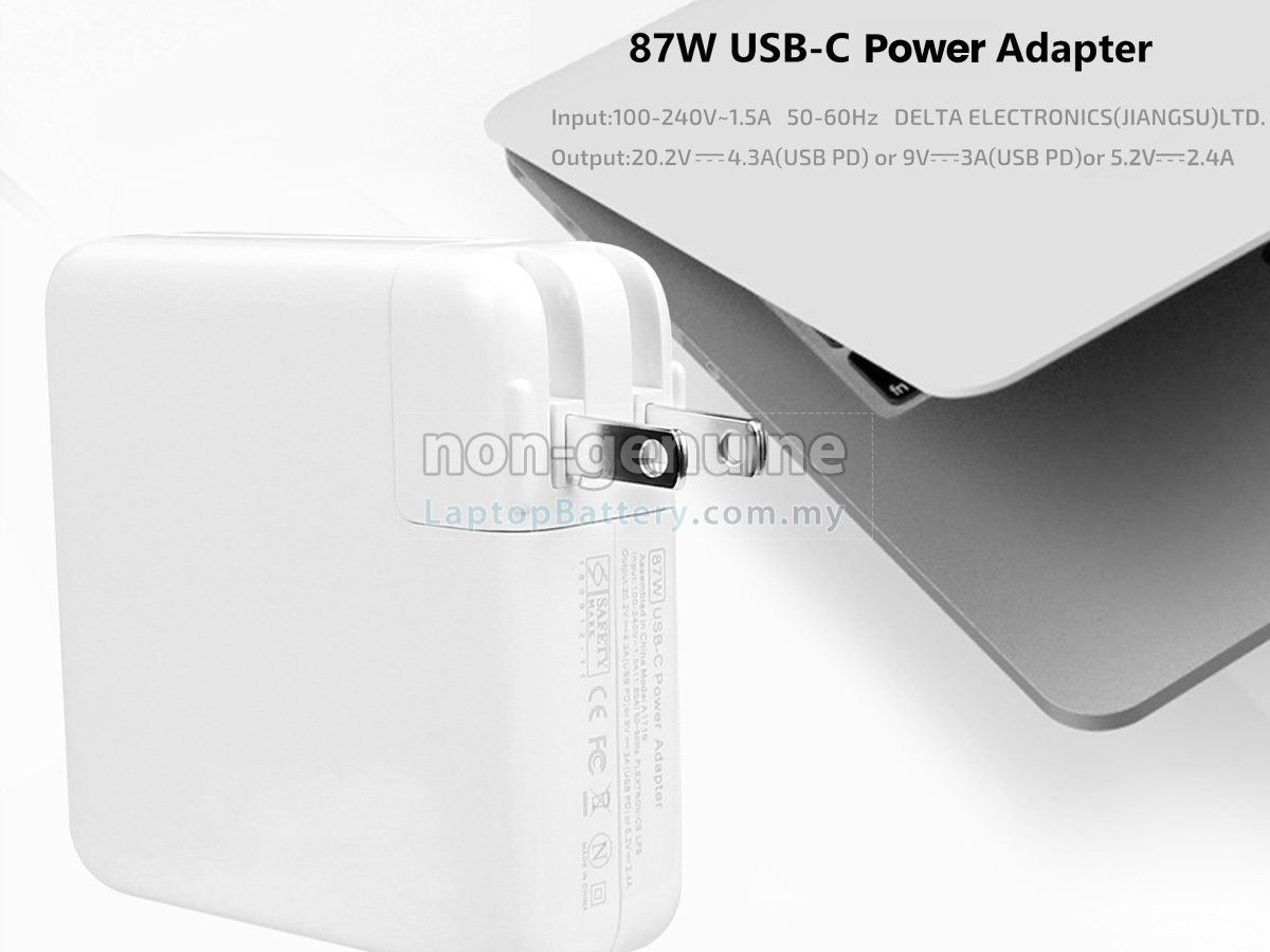 Apple 87W 20.2V-4.3A USB-C replacement adapter