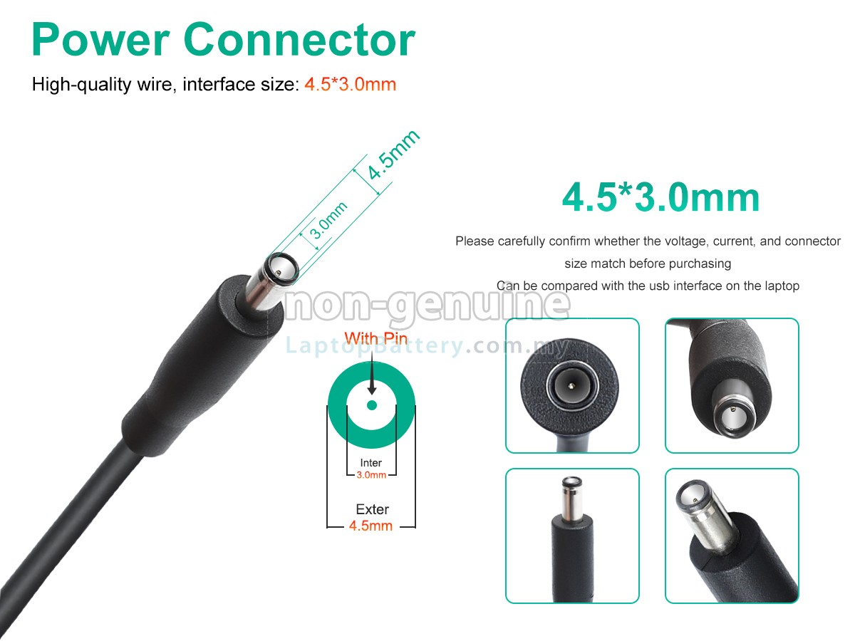 Dell 19.5V 7.7A 150W 4.5*3.0MM replacement adapter