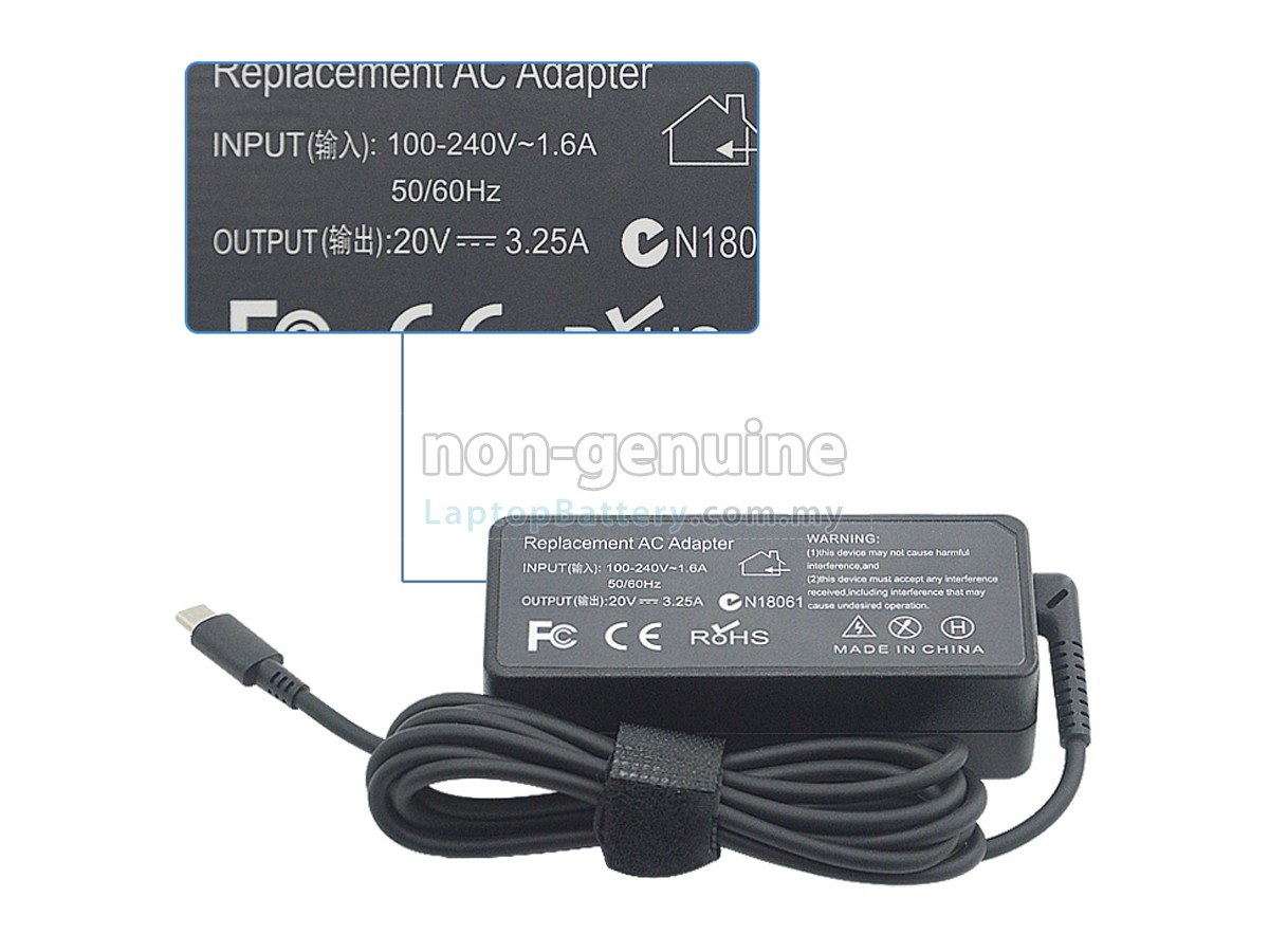 Lenovo ADLX65YLC3A replacement adapter