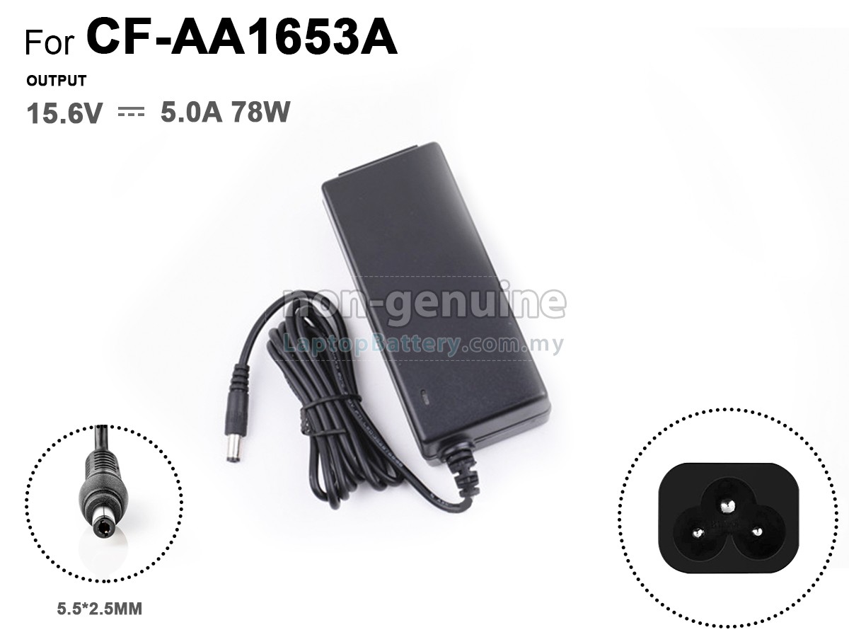 Panasonic 78W 15.6V 5A 5.5*2.5MM replacement adapter