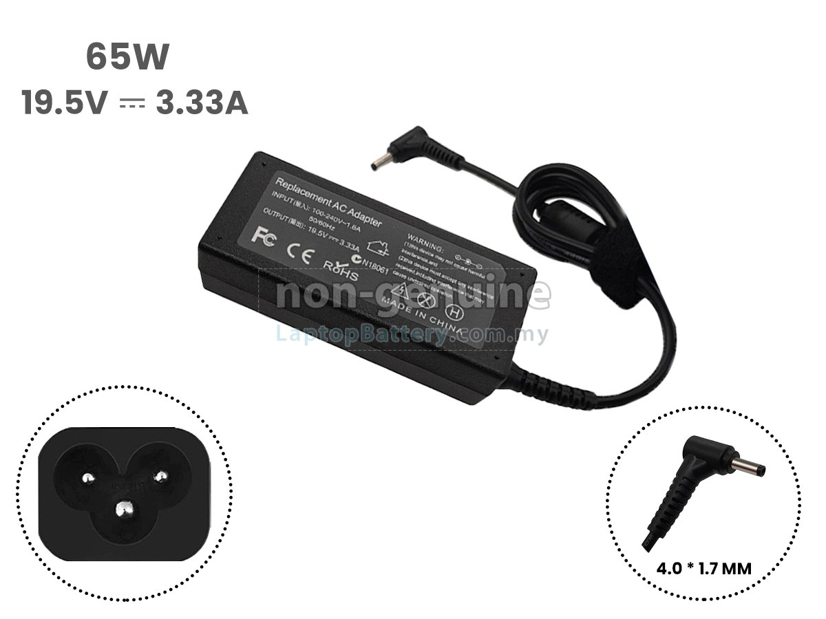 XiaoMi 19.5V 3.33A 65W 4.0*1.7MM replacement adapter
