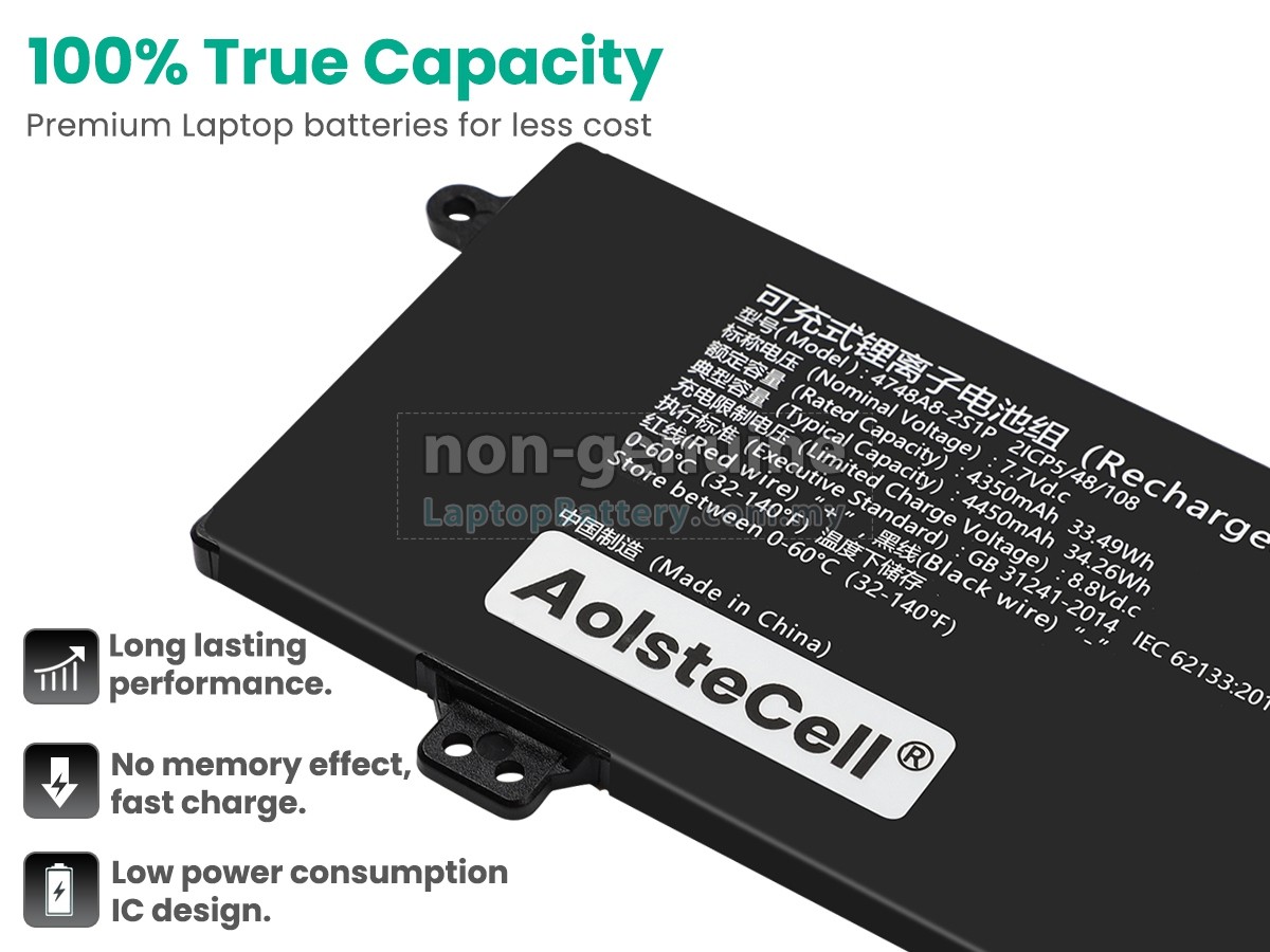AolsteCell 4748A8-2S1P replacement battery