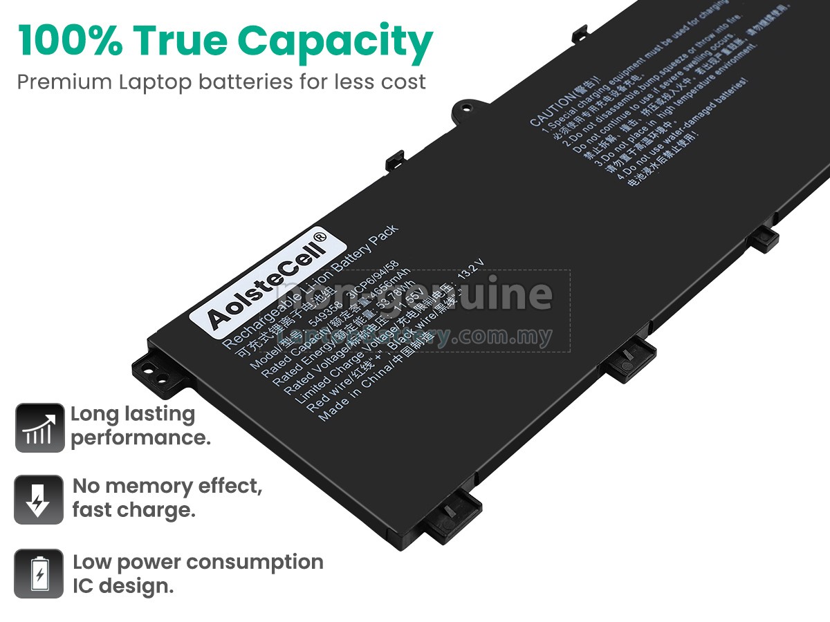 AolsteCell 549358 replacement battery