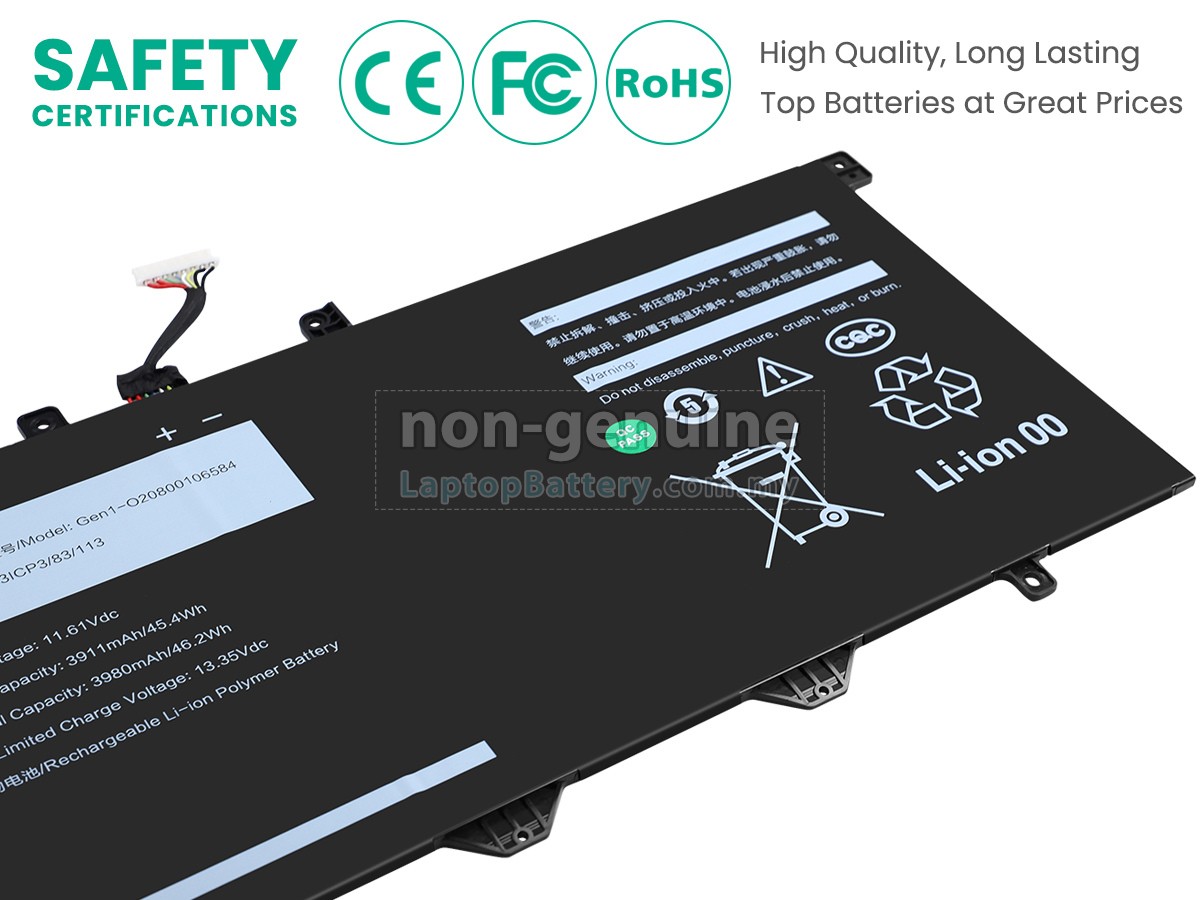 AolsteCell GEN1-O20800106584 replacement battery