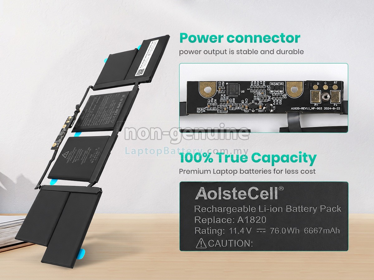 thumbnail image 2 of New Genuine A1820 Battery For Apple Macbook Pro 15'' A1707 Late 2016 Mid 2017 EB 2 of 10