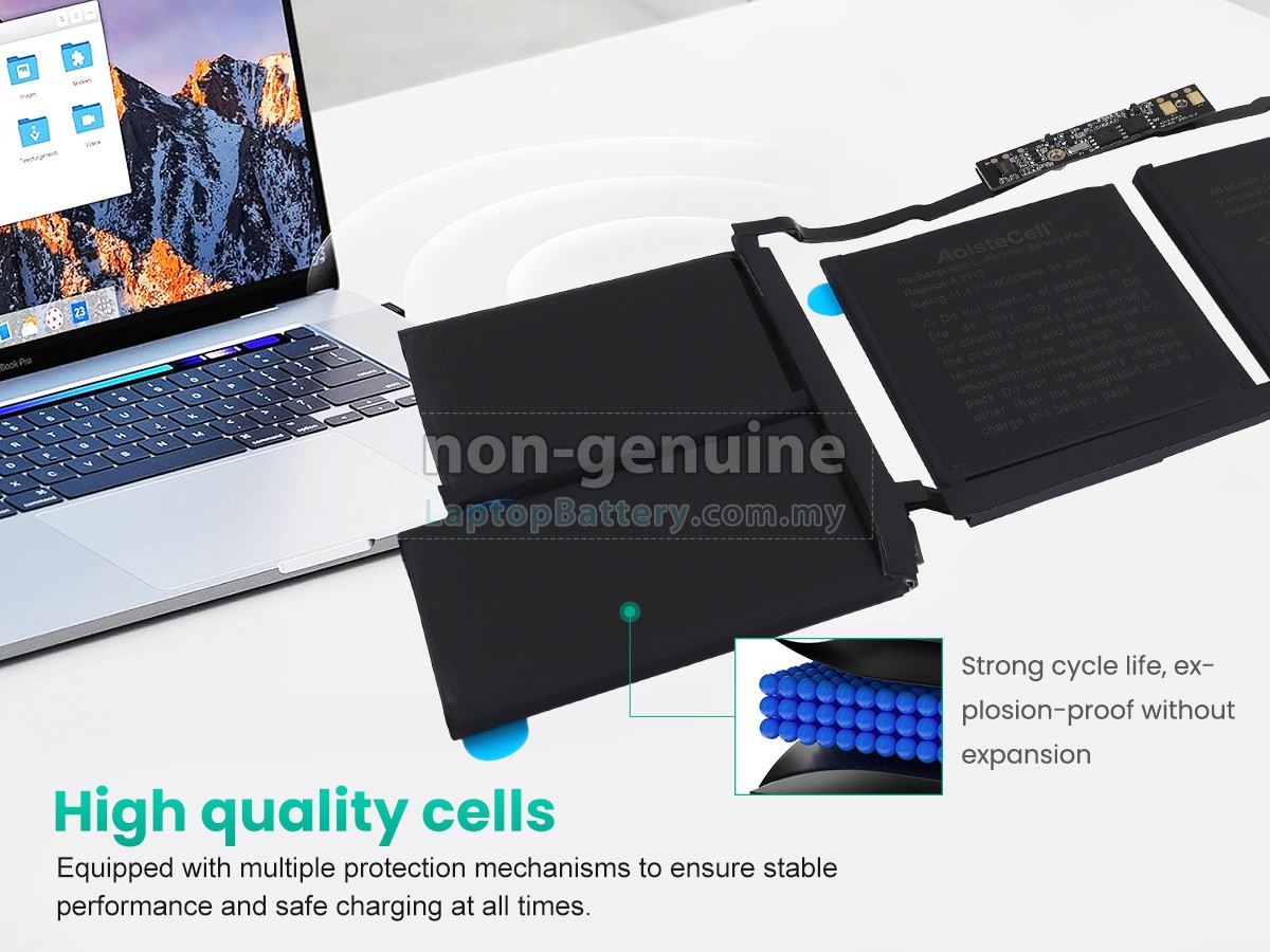 Apple MacBook Pro 16-inch Core I7 2.6GHZ 2019 5600M replacement battery