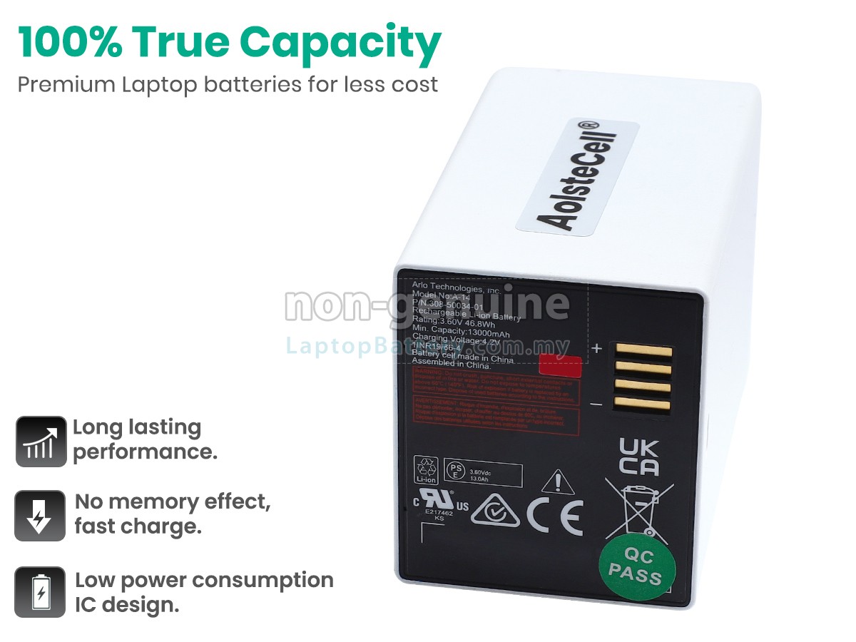 Arlo VMA5420 replacement battery