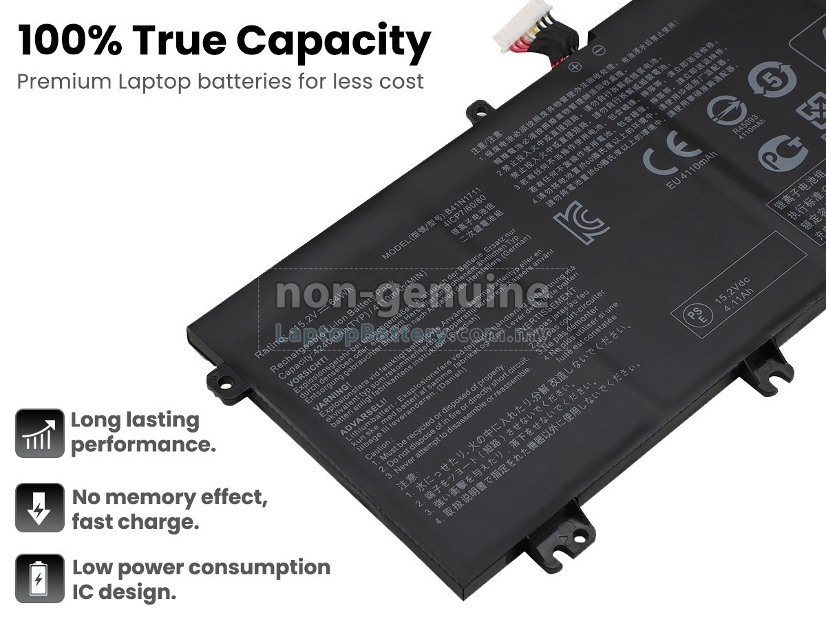 Asus B41N1711 replacement battery
