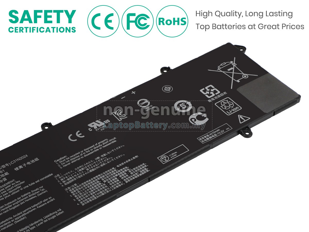 Asus VivoBook Pro 14 OLED M3401QC Battery high grade Replacement Asus 