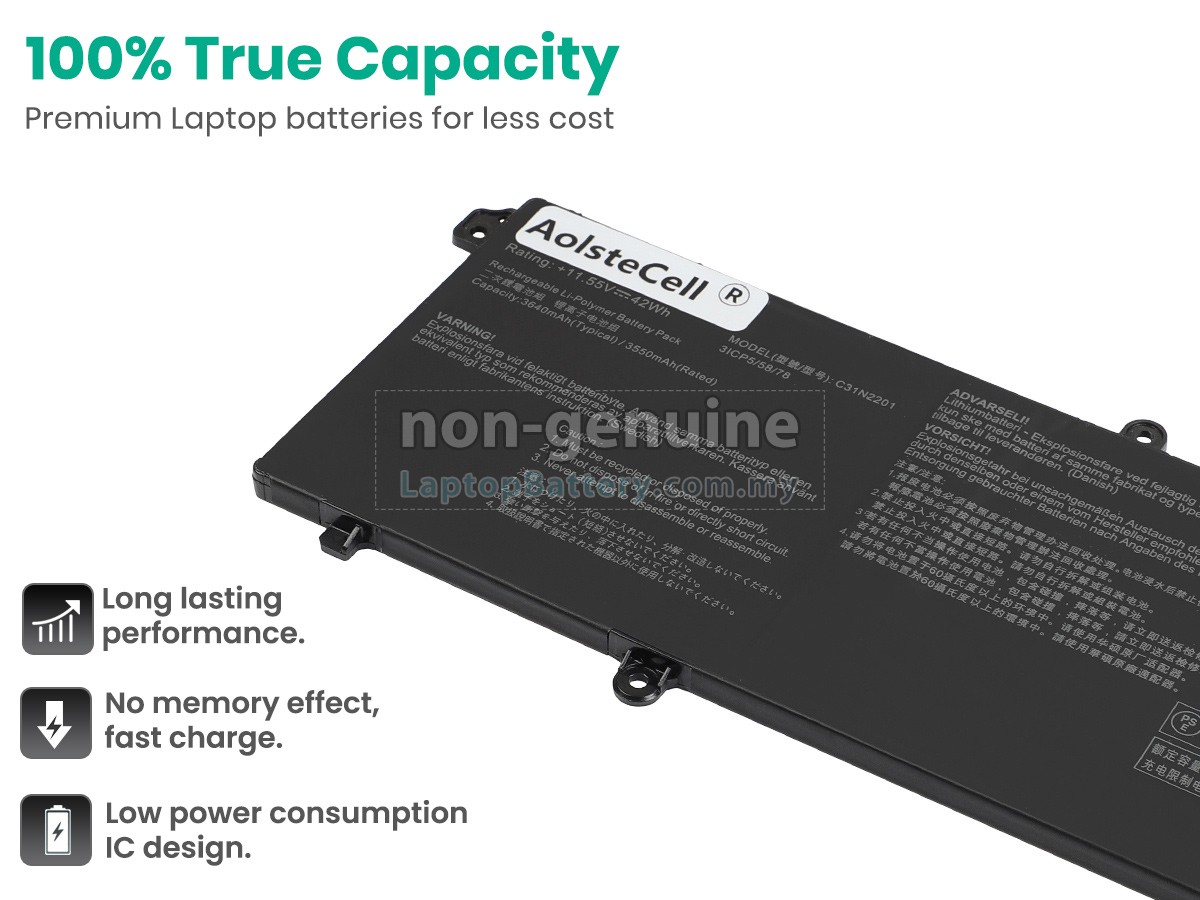 Asus VivoBook 15 X1504ZA-BQ092W replacement battery