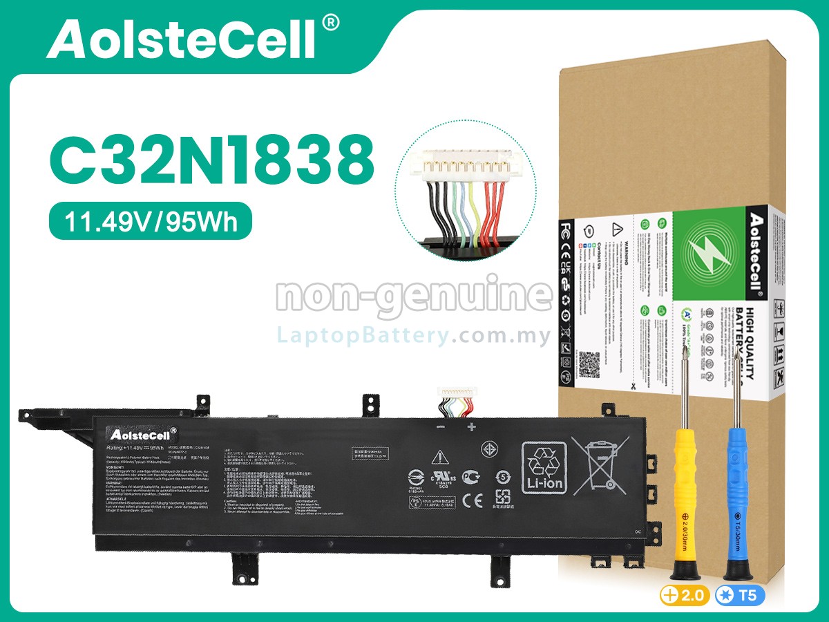 Asus ProART STUDIOBook Pro X W730G2T replacement battery