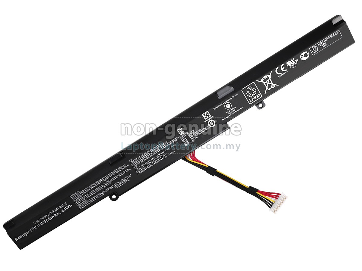 Asus X751L battery,high-grade replacement Asus X751L laptop battery from  Malaysia(2200mAh,4 cells)
