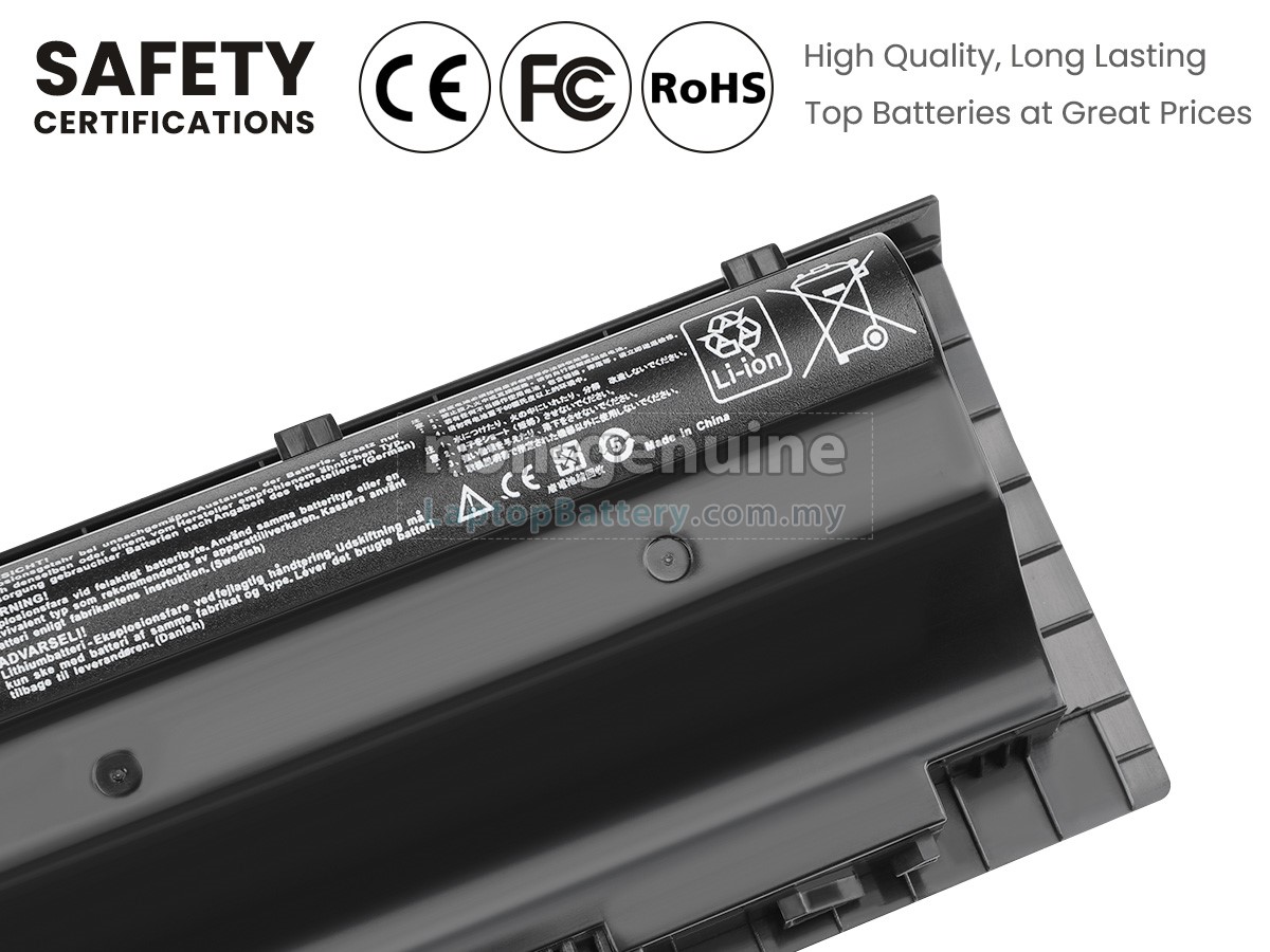 Asus G75VM 3D replacement battery