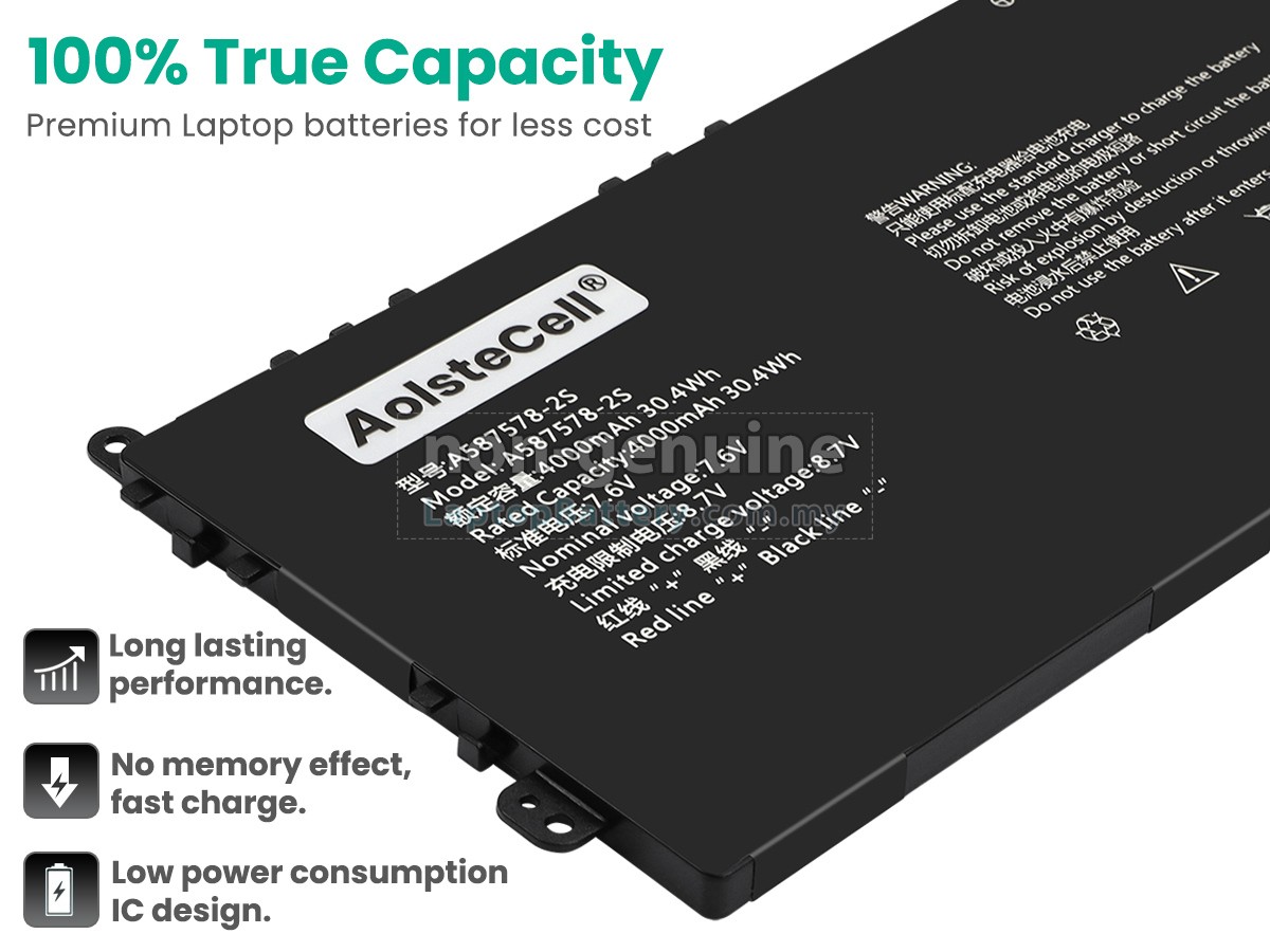 AXIOO 587578-2S replacement battery