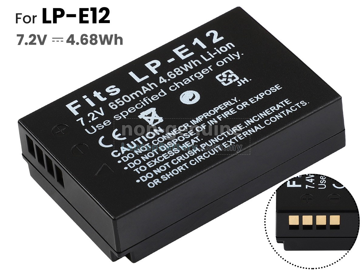 Canon LP-E12 battery,high-grade replacement Canon LP-E12 battery
