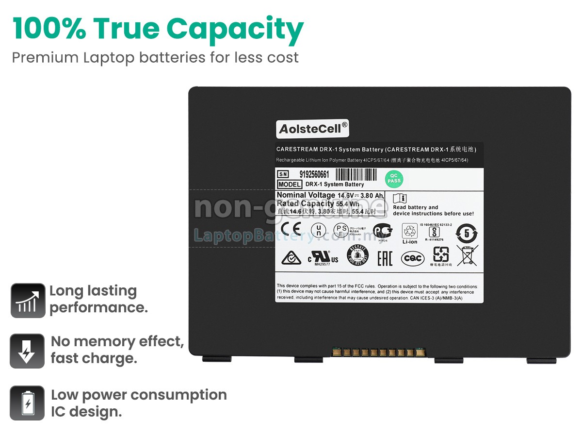 Carestream P/N8G5132 replacement battery