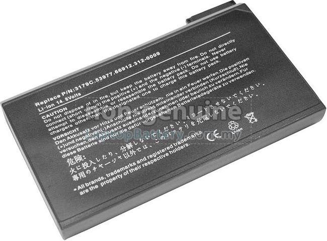 Battery for Dell Latitude CPM 233XT laptop