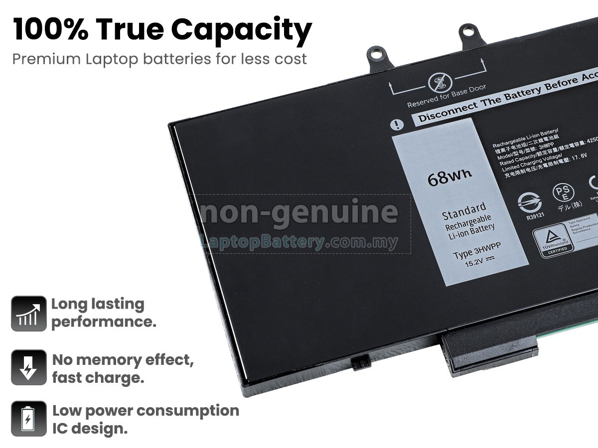 Dell P80F004 replacement battery