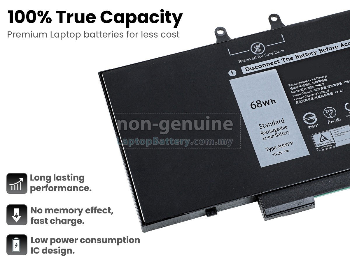 Dell 3PCVM replacement battery