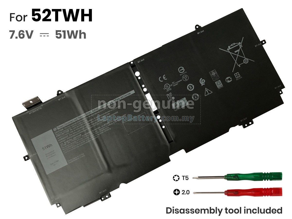 Dell XPS 13 7390 2IN1 battery,highgrade replacement Dell XPS 13 7390