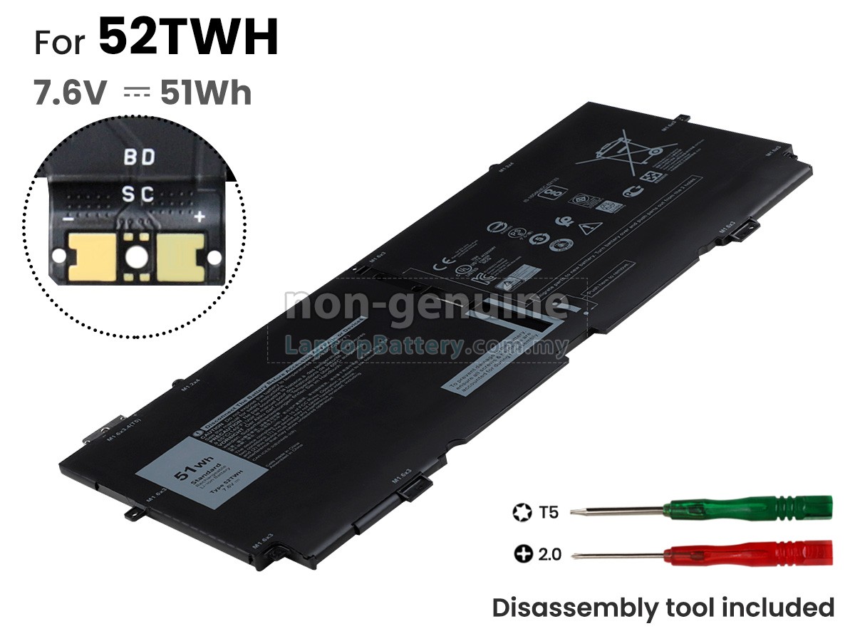 Dell P103G002 replacement battery