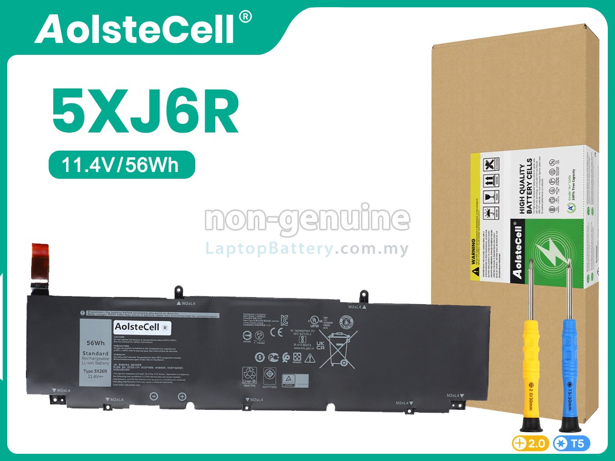 Dell 5XJ6R replacement battery