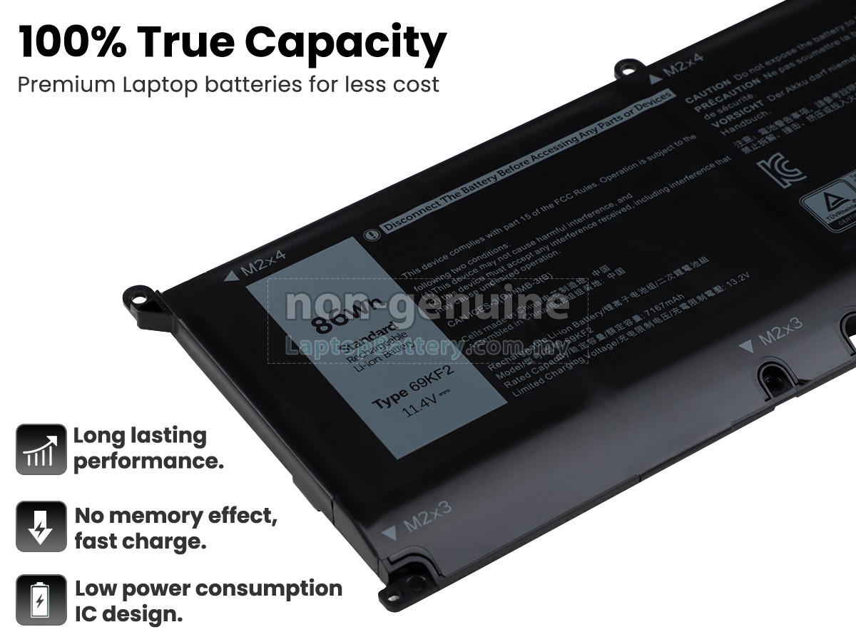 Dell P109F005 replacement battery