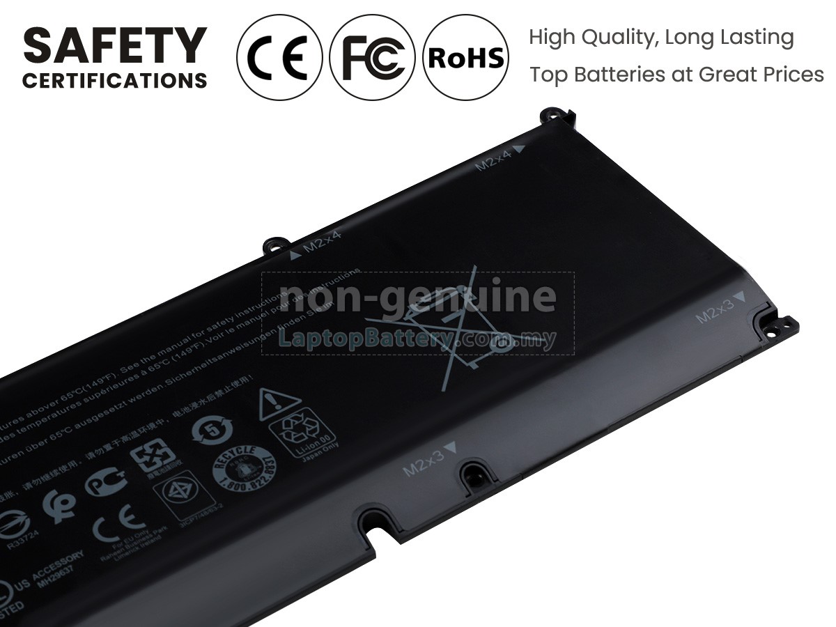 Dell P105F008 replacement battery