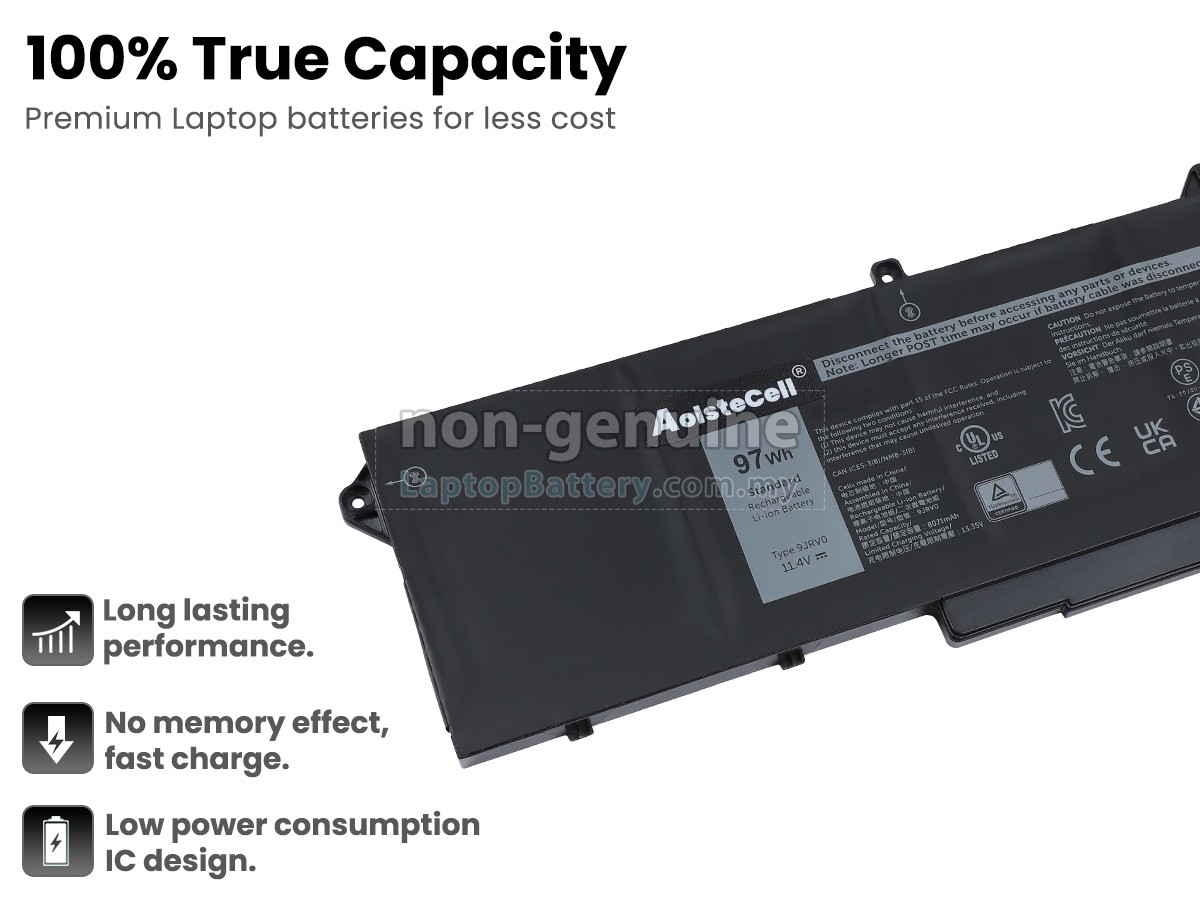 Dell 9JRV0 replacement battery