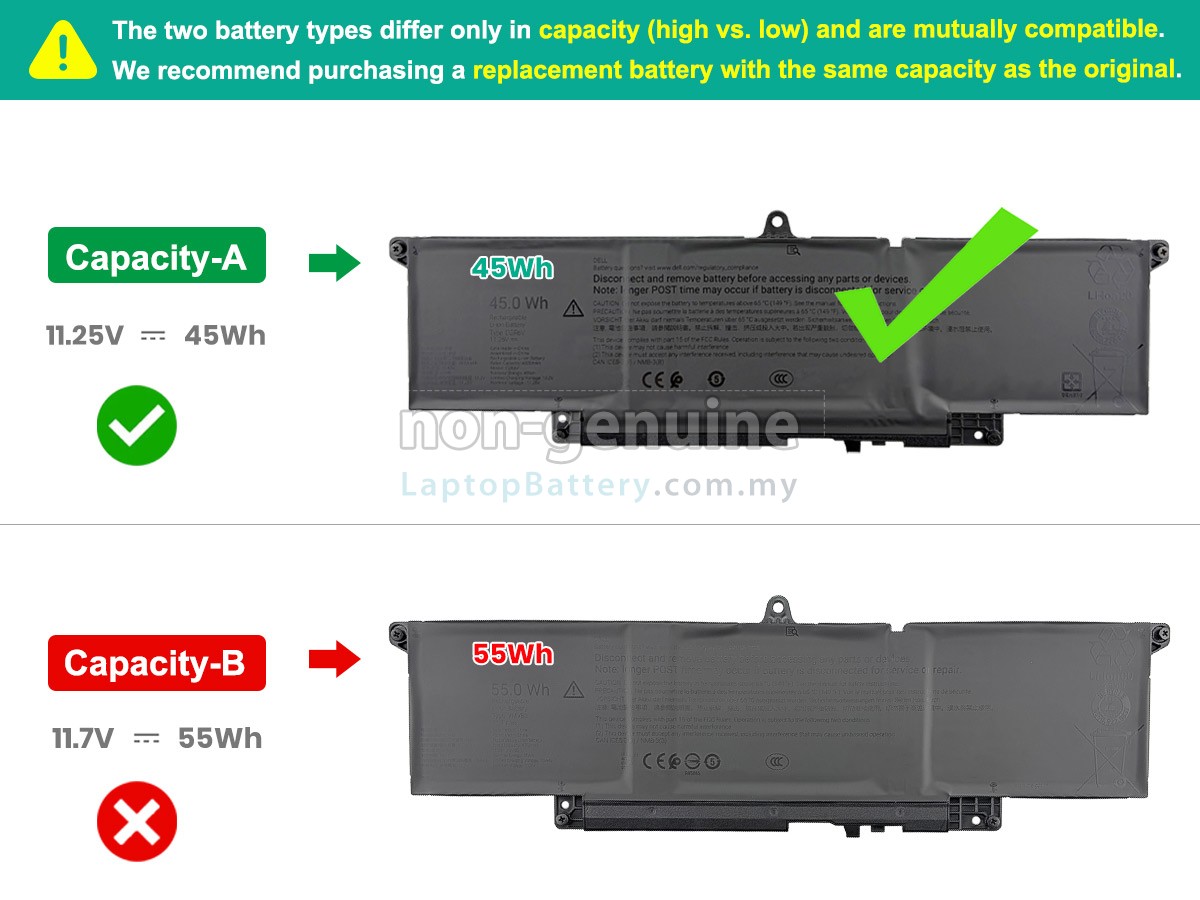 Dell 703TP replacement battery