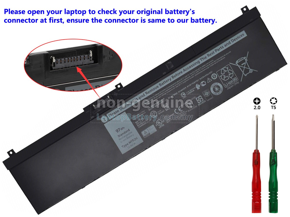Dell 0VRX0J replacement battery