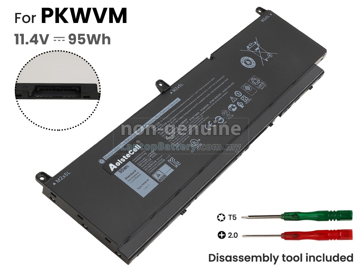Dell 0CR72X replacement battery