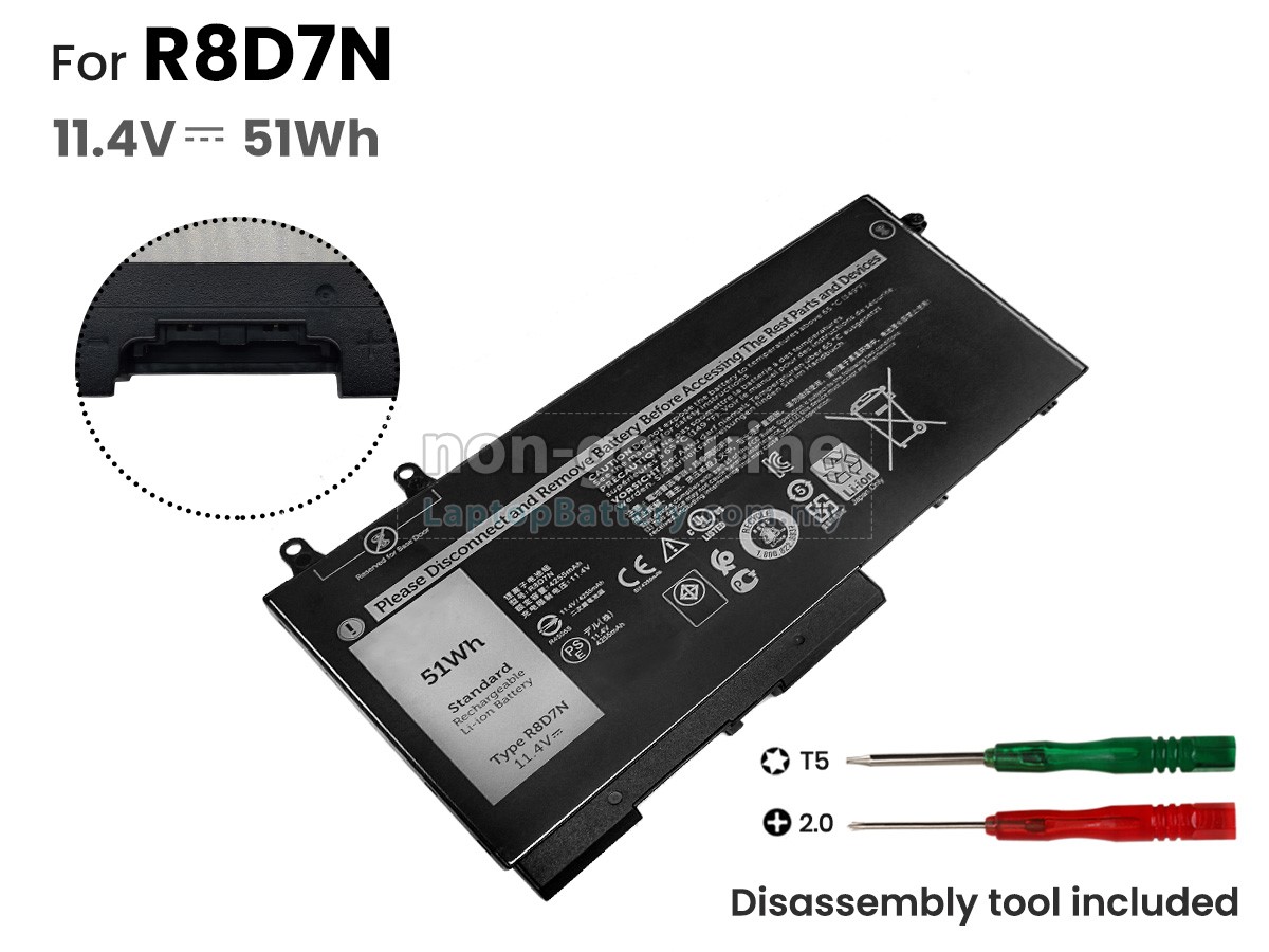 Dell Inspiron 7506 2-IN-1 BLACK replacement battery
