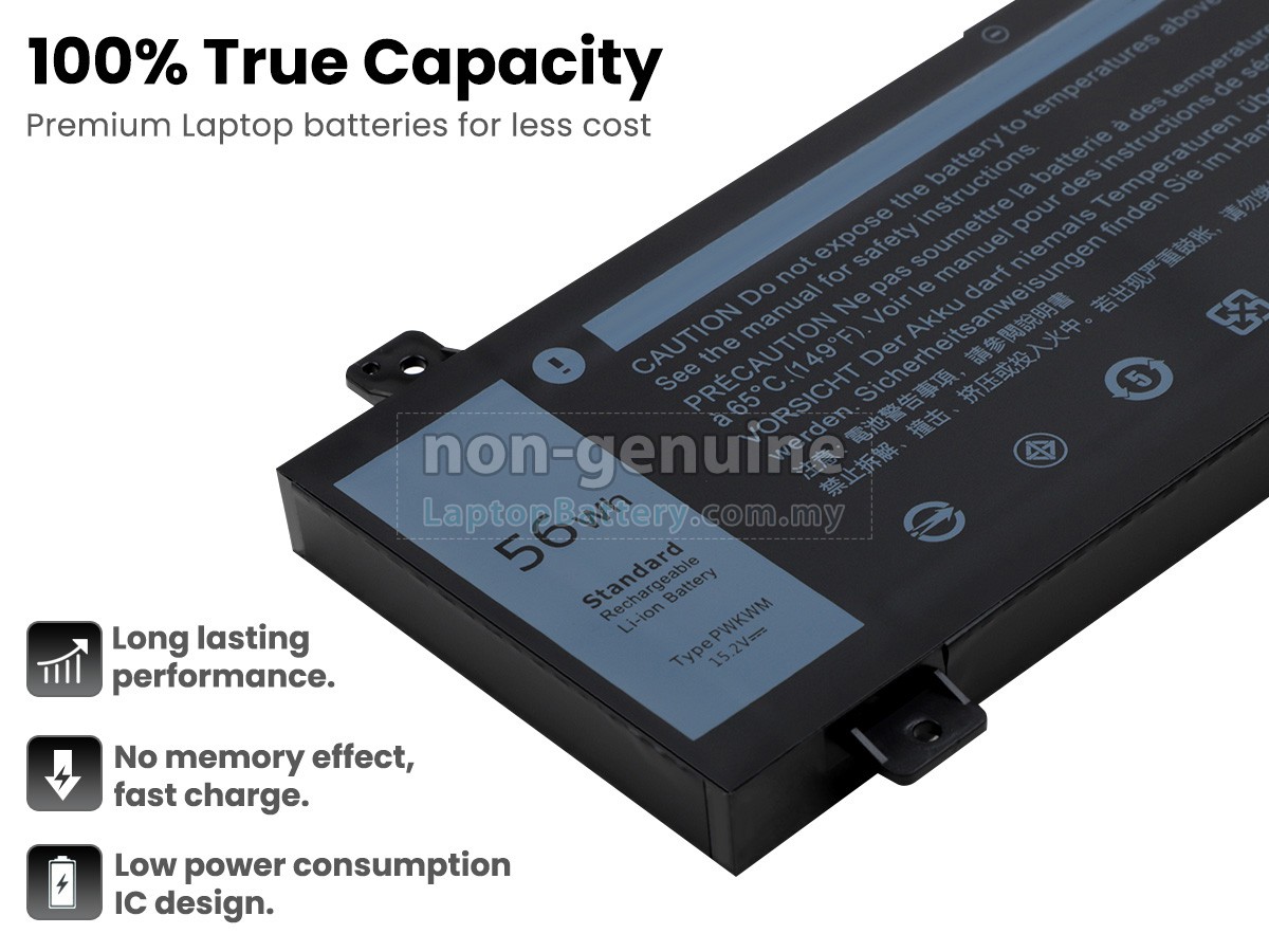 Dell Inspiron 14 GAMING 7466 replacement battery