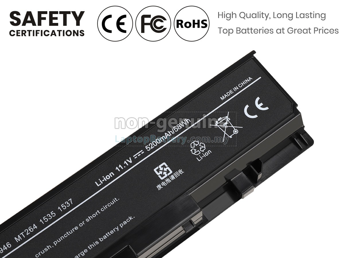 Dell Studio 1537 replacement battery
