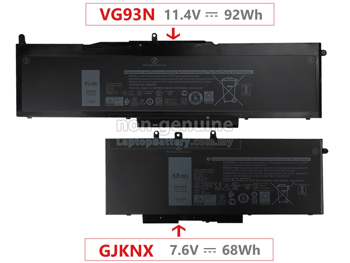 Dell VG93N replacement battery