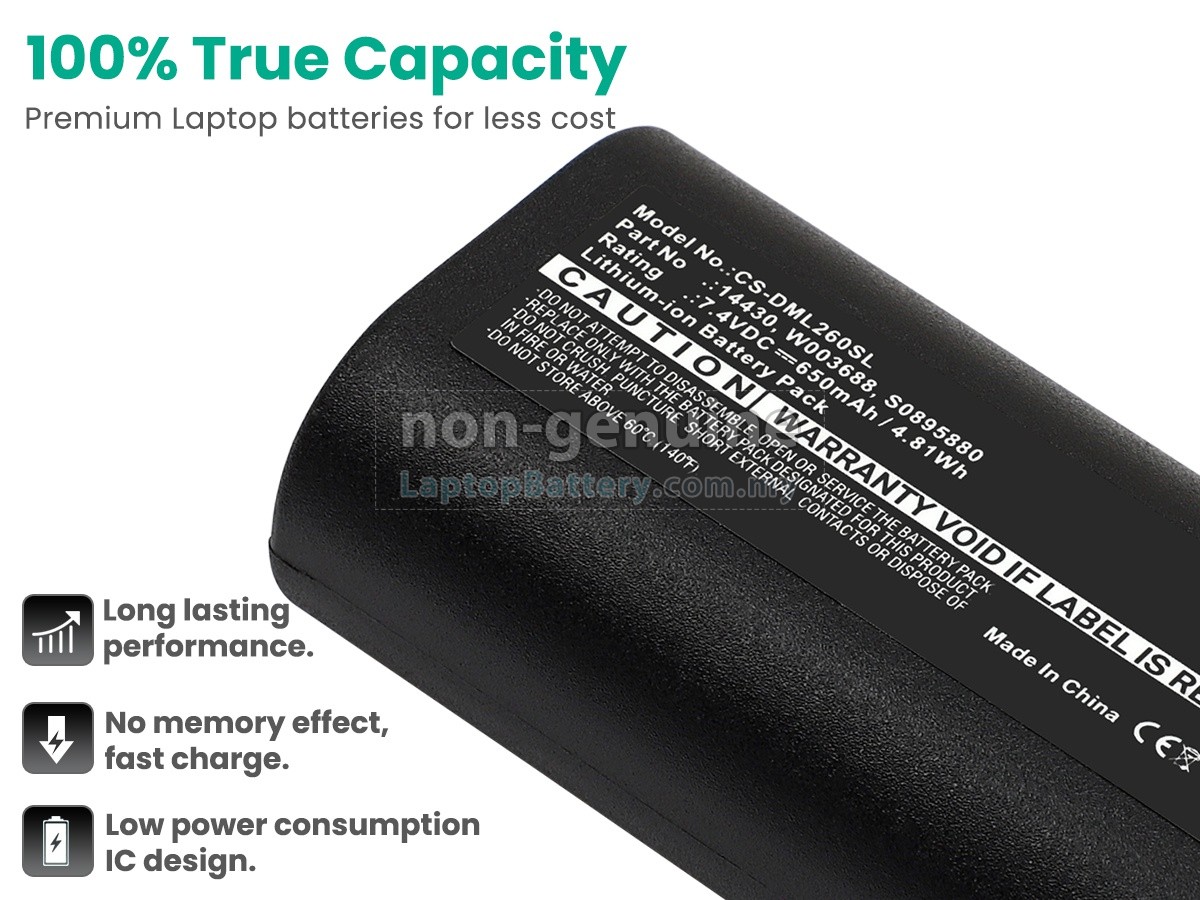Dymo RHINO 5200 replacement battery