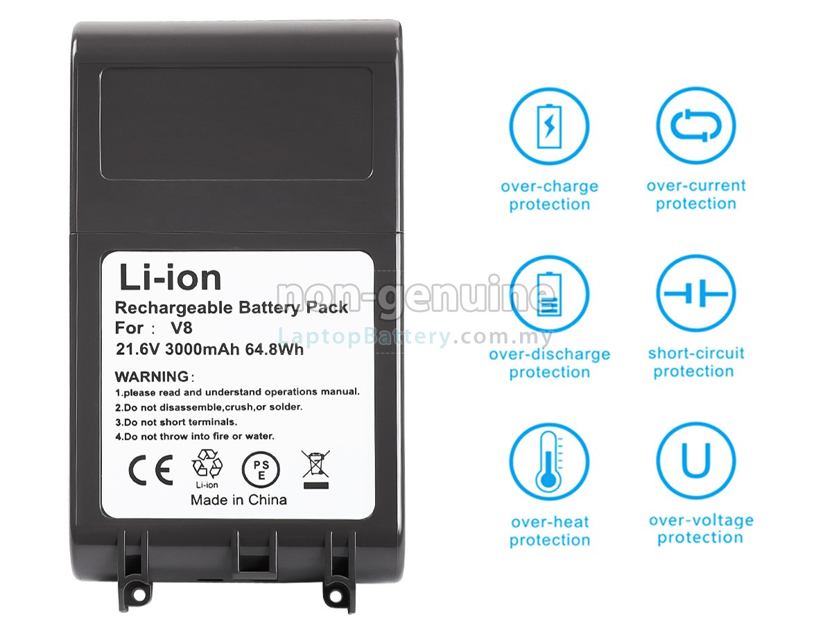 Dyson 215681 battery,high-grade replacement Dyson 215681 battery for Vacuum  Cleaner from Malaysia(3500mAh,6 cells)