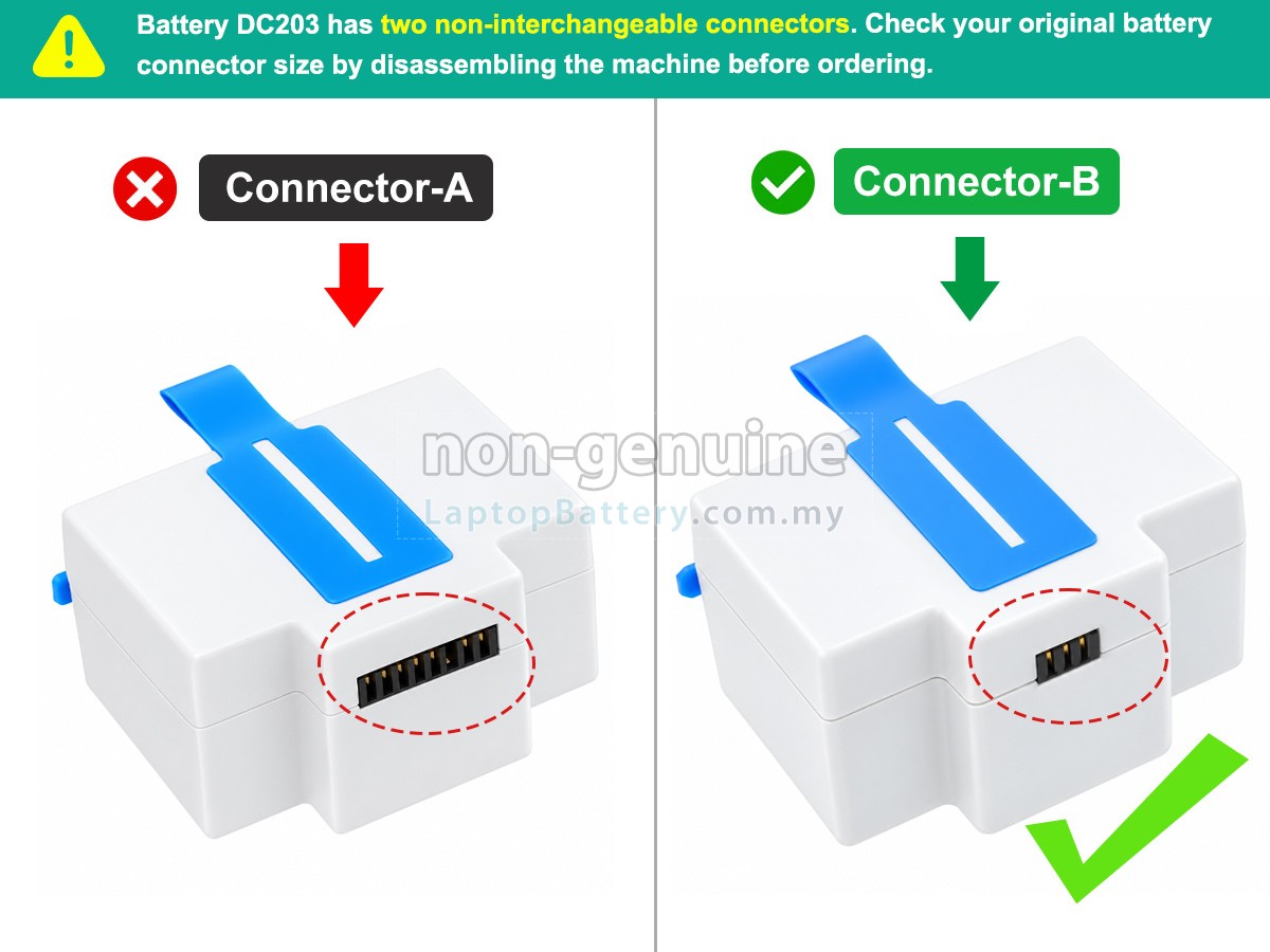 ENMIND DC203 replacement battery