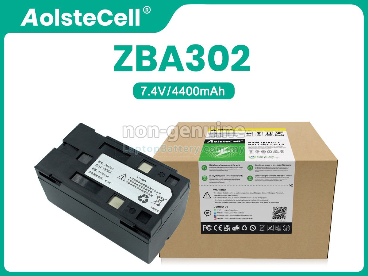 Geomax ZBA302 replacement battery