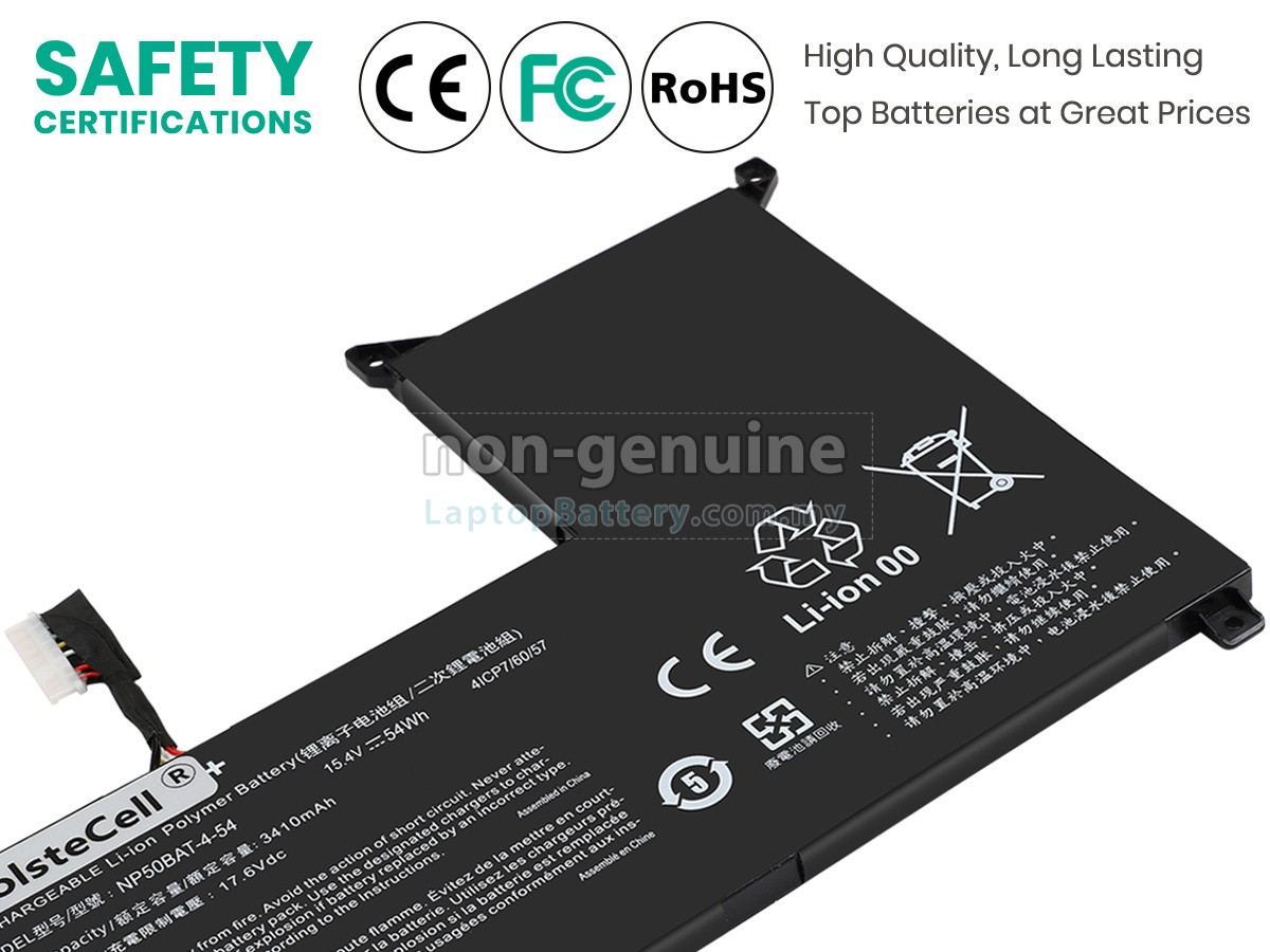 Gigabyte NP50BAT-4-54 replacement battery