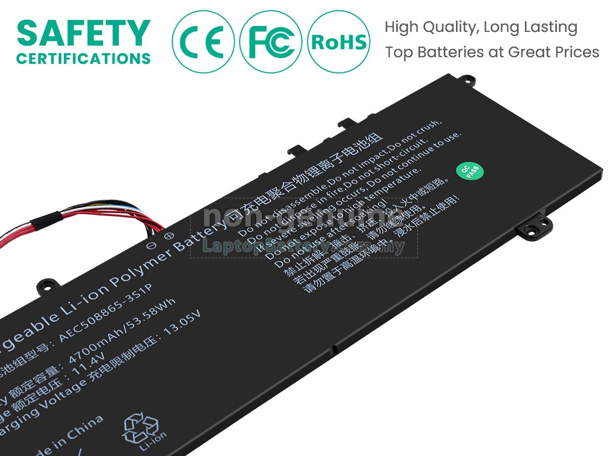 Hasee X5-2021S5 replacement battery
