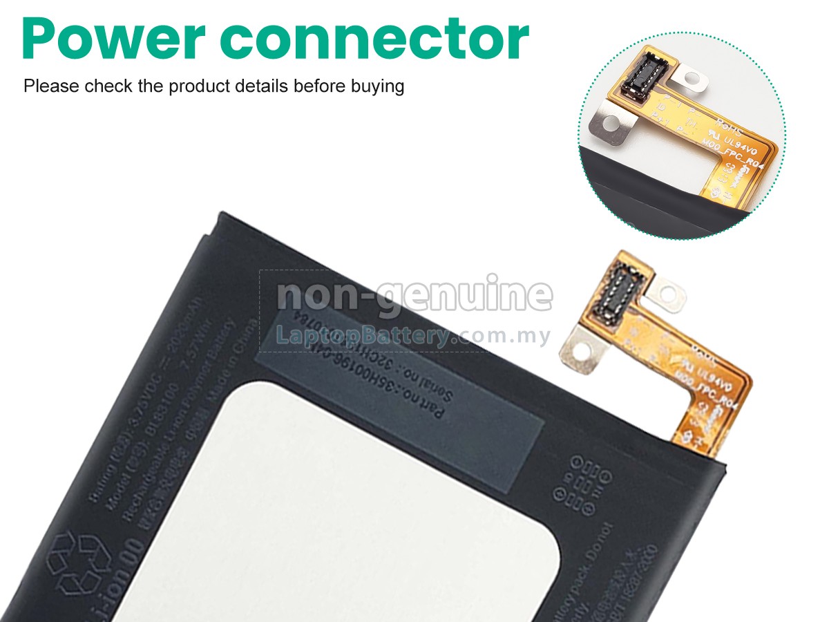 HTC BUTTERFLY X920D DNA replacement battery