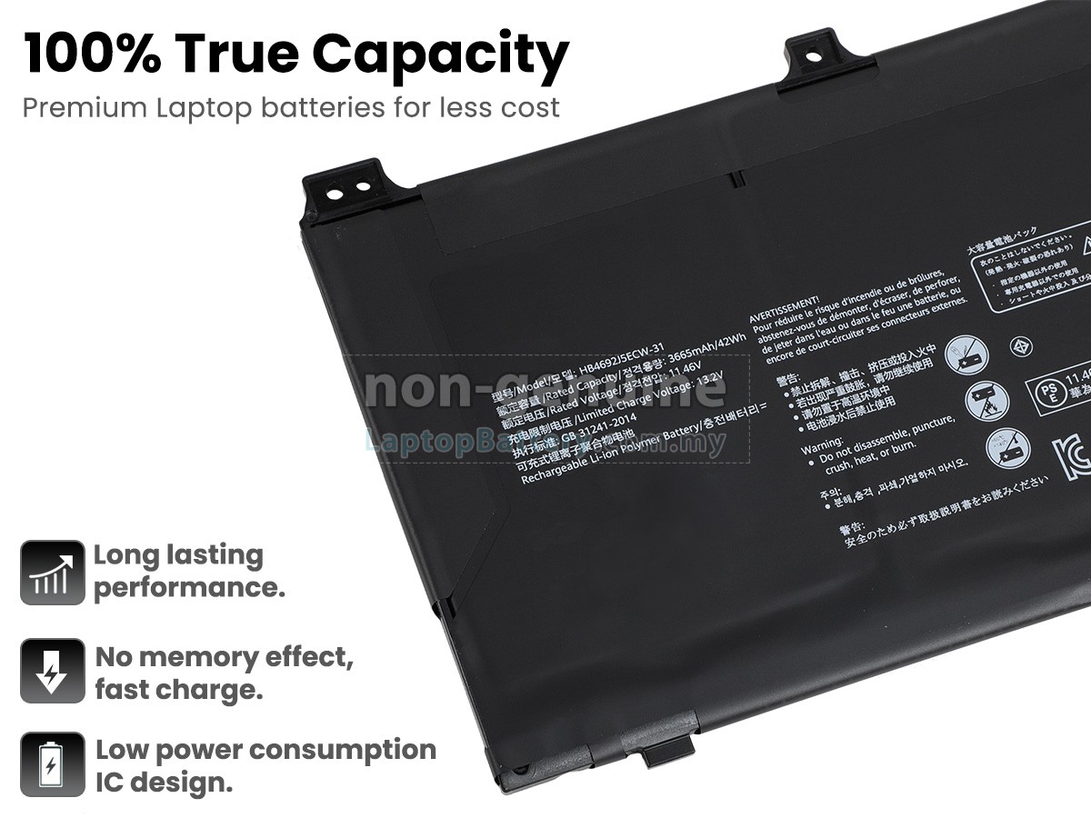 Huawei MATEBOOK D15 (2020) replacement battery